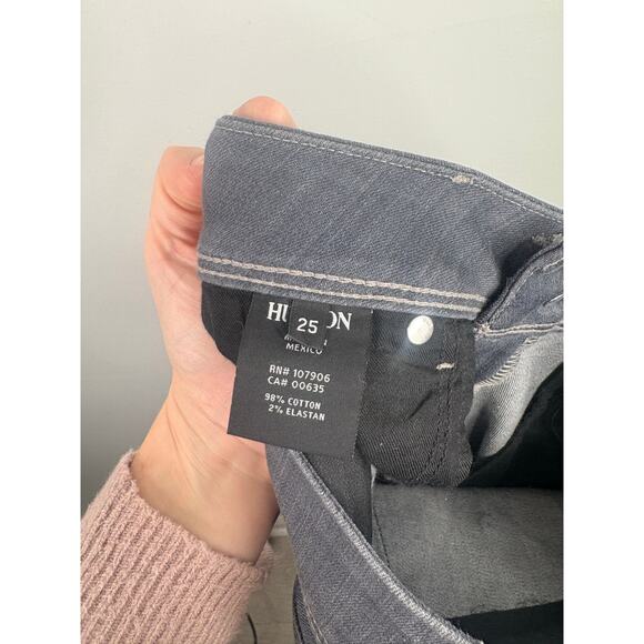 Hudson Collin Skinny Jeans with Flap Pockets Womens Size 25 Slate Gray - Picture 10 of 10